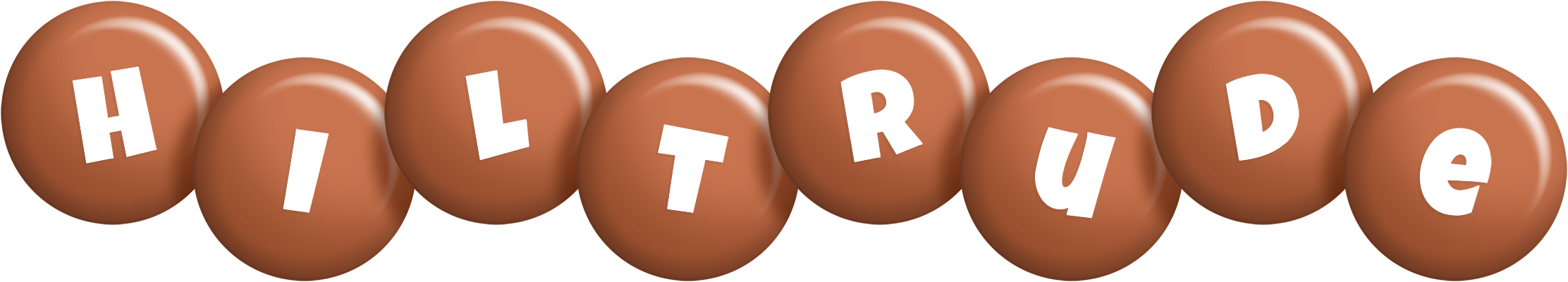 Hiltrude candy-brown logo