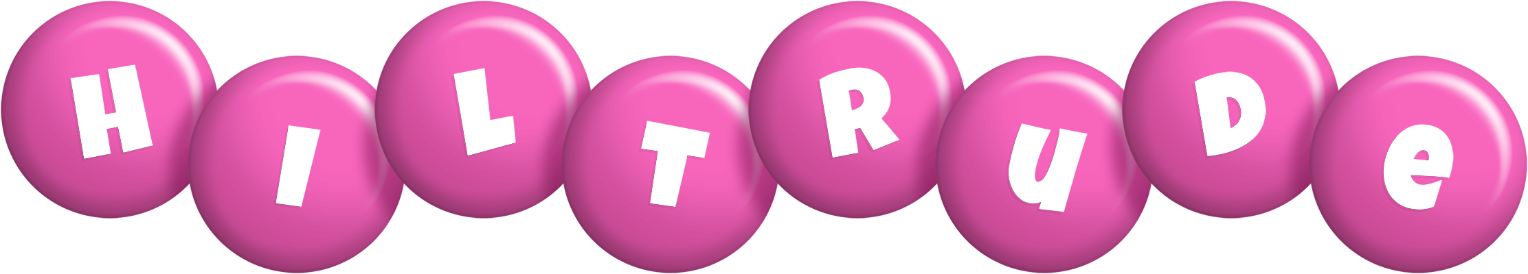 Hiltrude candy-pink logo