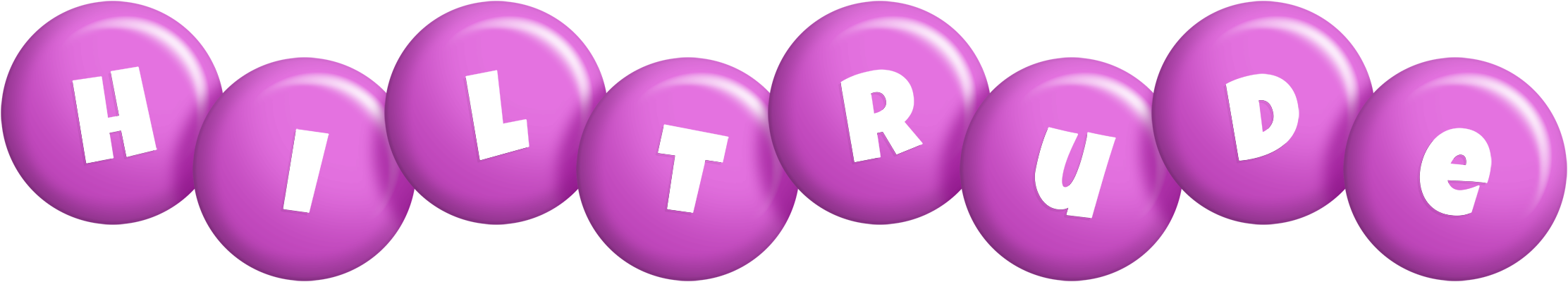 Hiltrude candy-purple logo