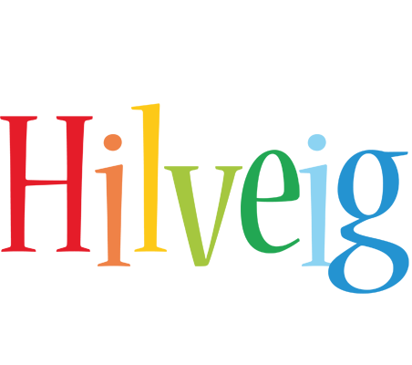 Hilveig birthday logo