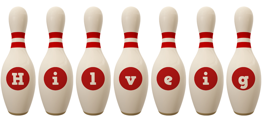 Hilveig bowling-pin logo