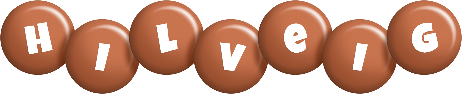 Hilveig candy-brown logo