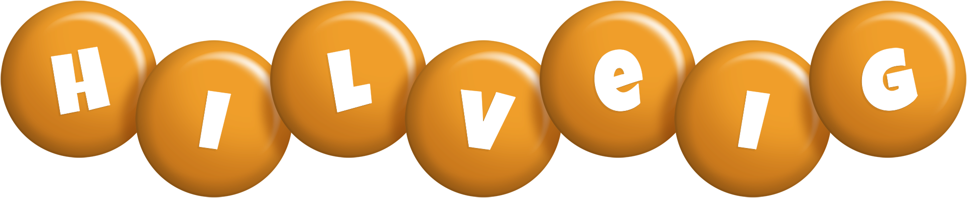 Hilveig candy-orange logo