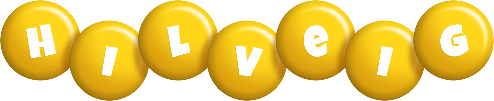 Hilveig candy-yellow logo