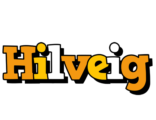 Hilveig cartoon logo