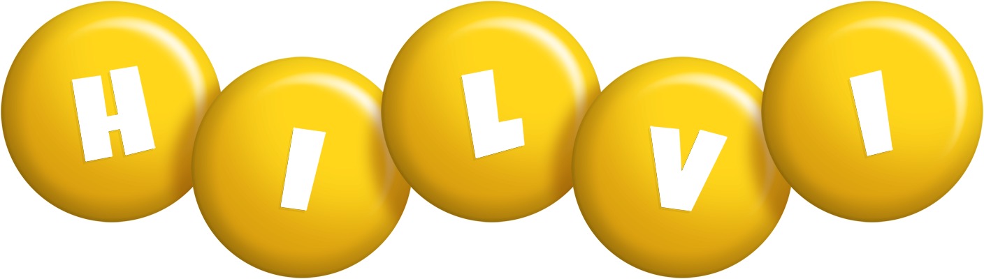 Hilvi candy-yellow logo