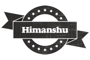 Himanshu grunge logo