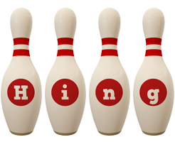 Hing bowling-pin logo