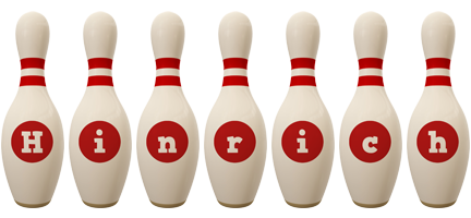 Hinrich bowling-pin logo
