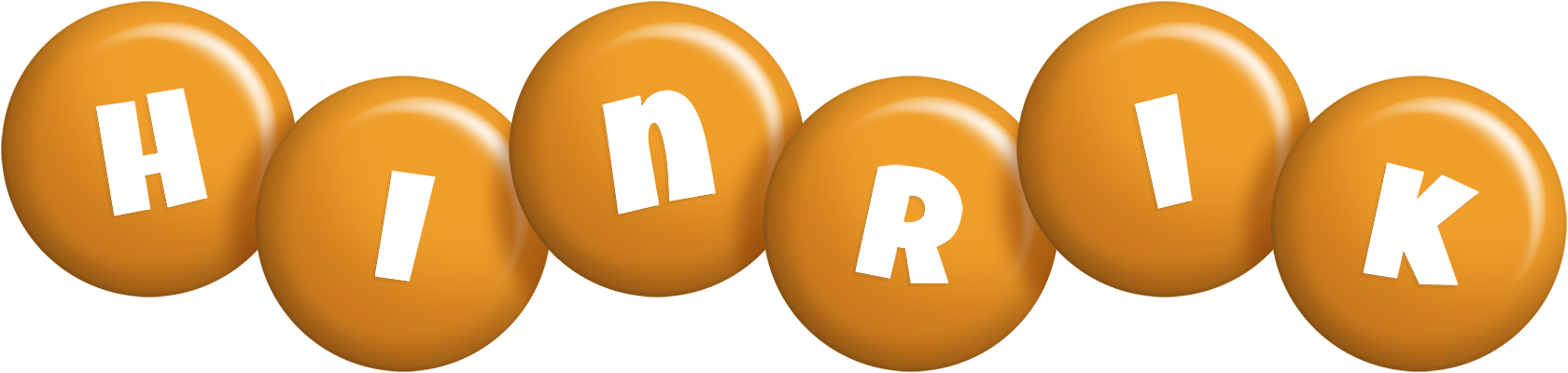 Hinrik candy-orange logo