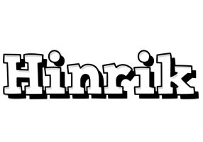 Hinrik snowing logo