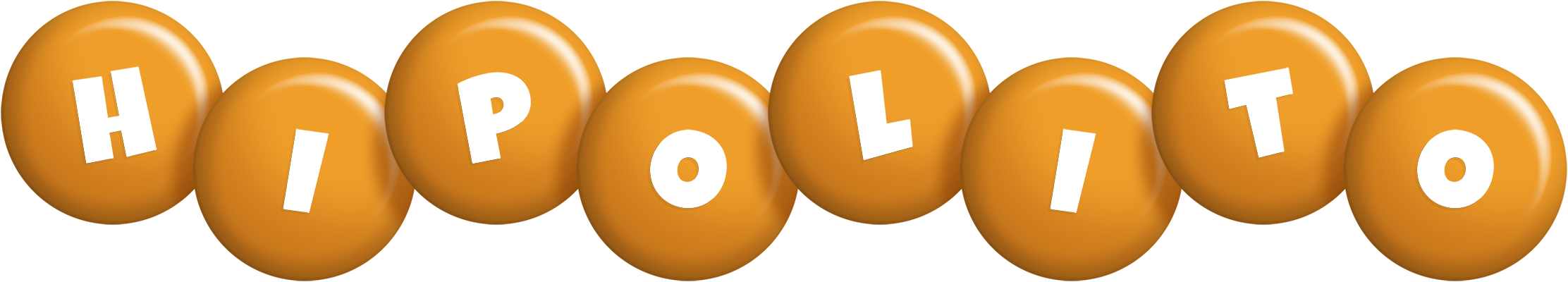 Hipolito candy-orange logo