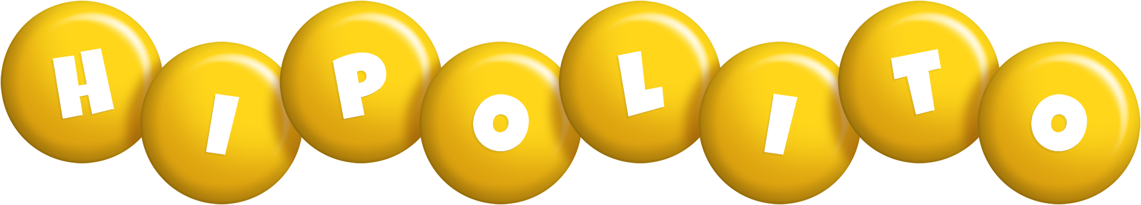 Hipolito candy-yellow logo