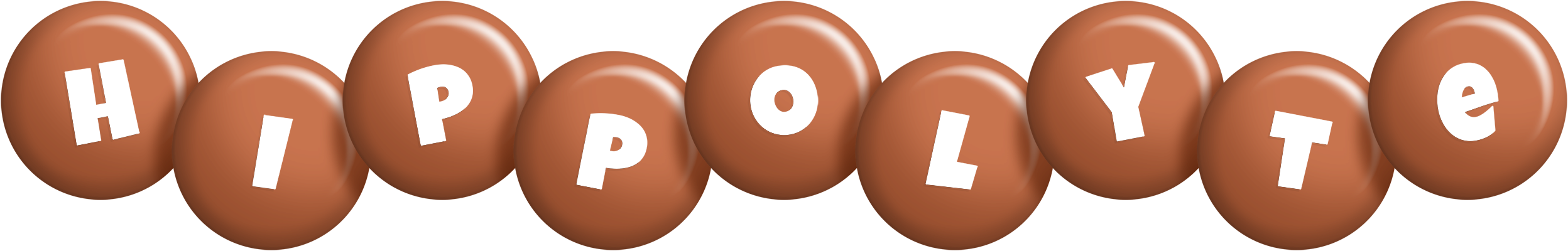 Hippolyte candy-brown logo