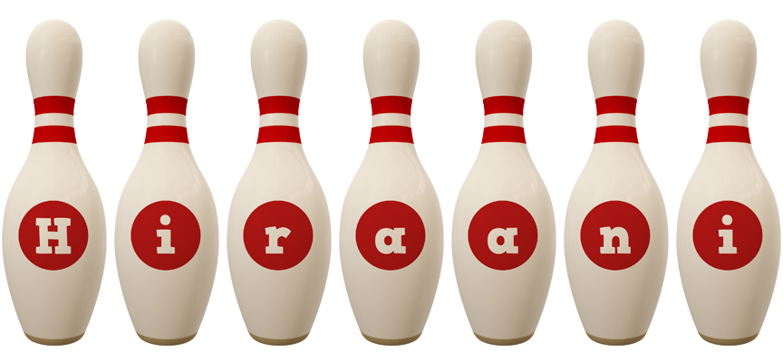 Hiraani bowling-pin logo