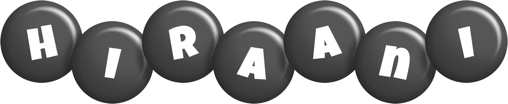 Hiraani candy-black logo