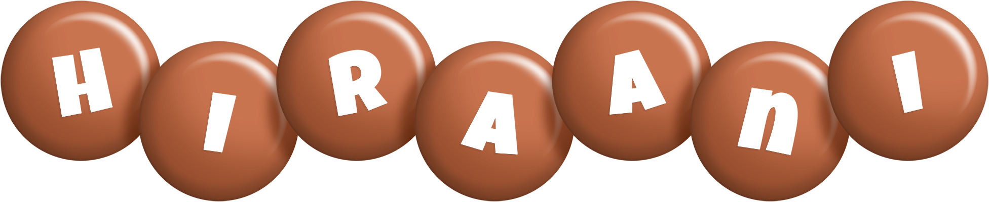 Hiraani candy-brown logo