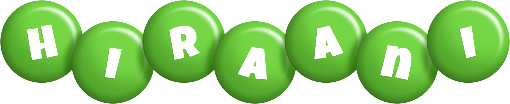 Hiraani candy-green logo