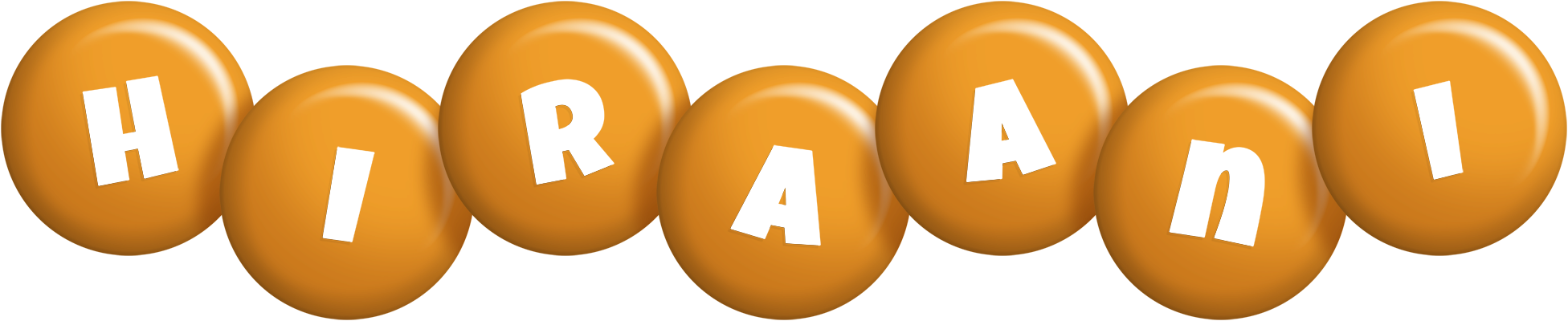 Hiraani candy-orange logo