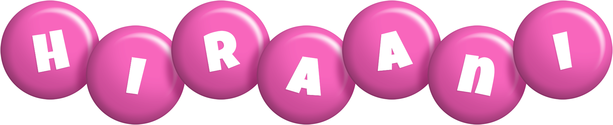 Hiraani candy-pink logo