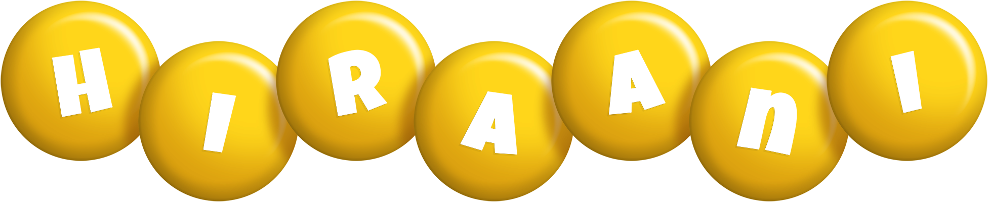 Hiraani candy-yellow logo