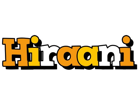 Hiraani cartoon logo