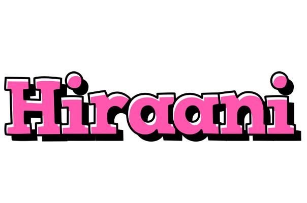 Hiraani girlish logo