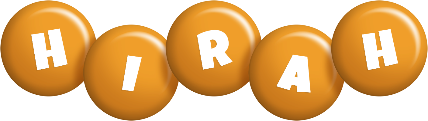 Hirah candy-orange logo