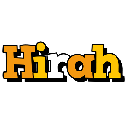 Hirah cartoon logo