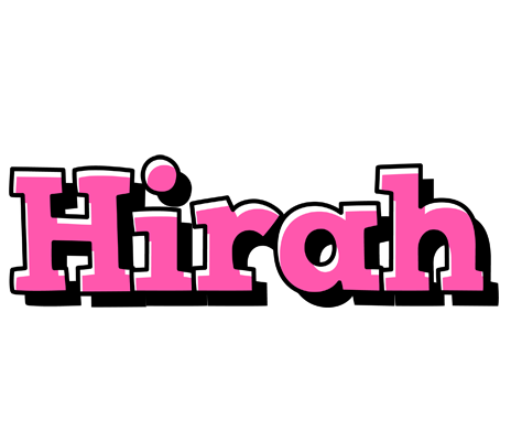Hirah girlish logo