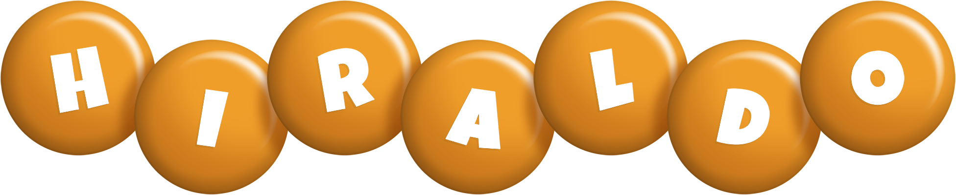 Hiraldo candy-orange logo