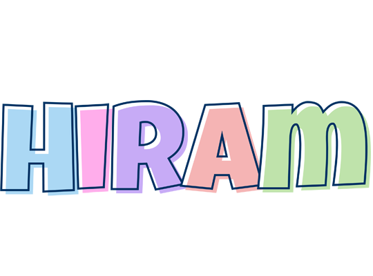 Hiram pastel logo
