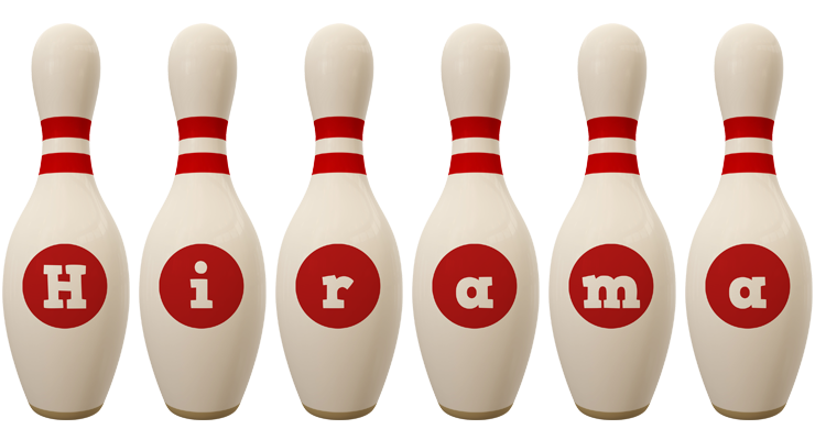 Hirama bowling-pin logo