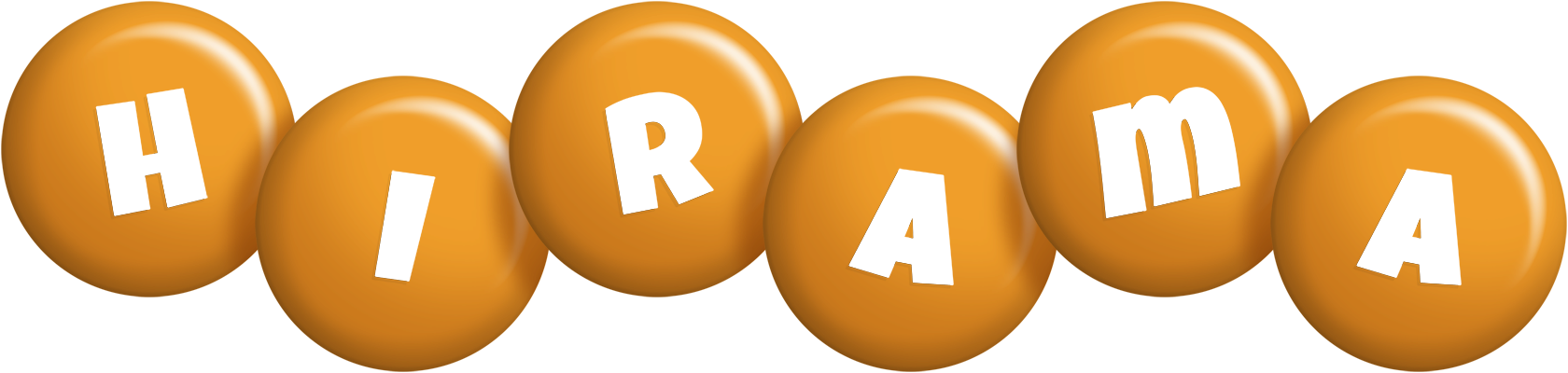 Hirama candy-orange logo