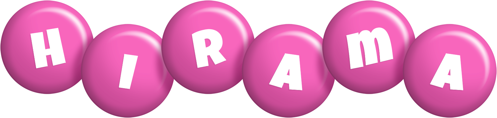 Hirama candy-pink logo
