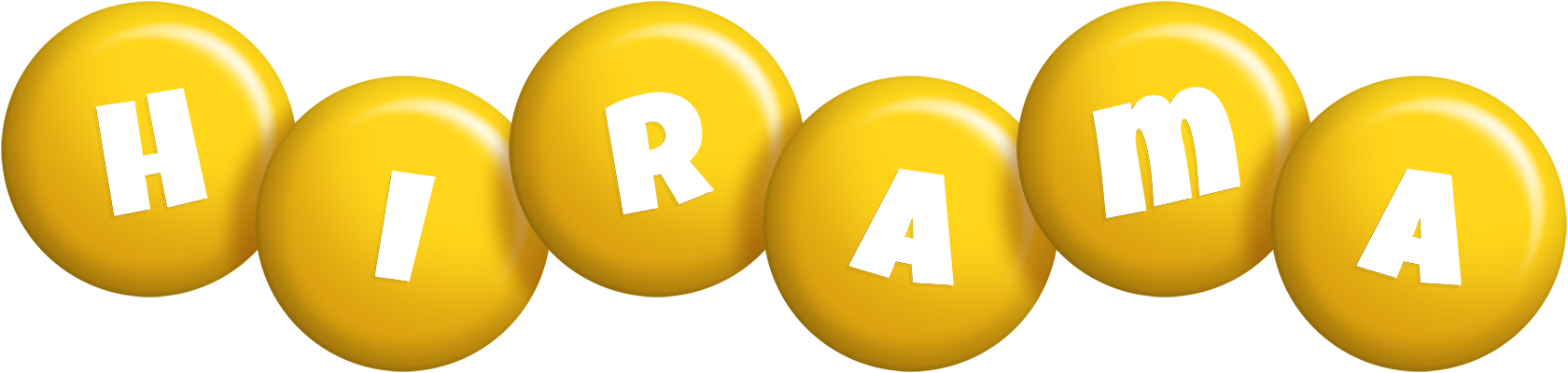 Hirama candy-yellow logo