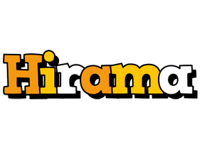 Hirama cartoon logo