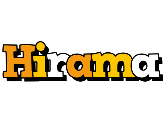 Hirama cartoon logo
