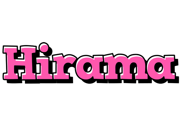 Hirama girlish logo