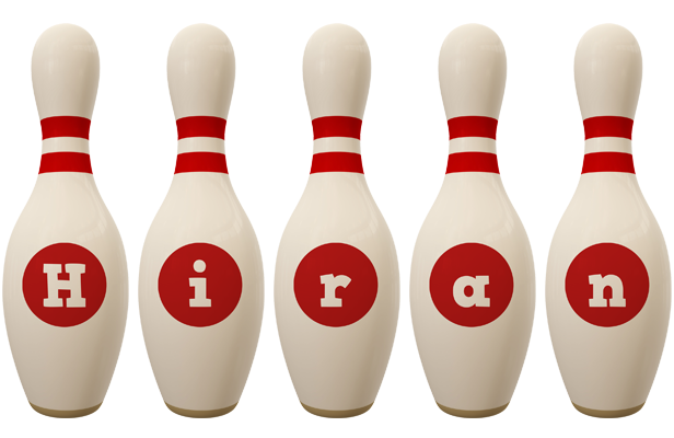 Hiran bowling-pin logo