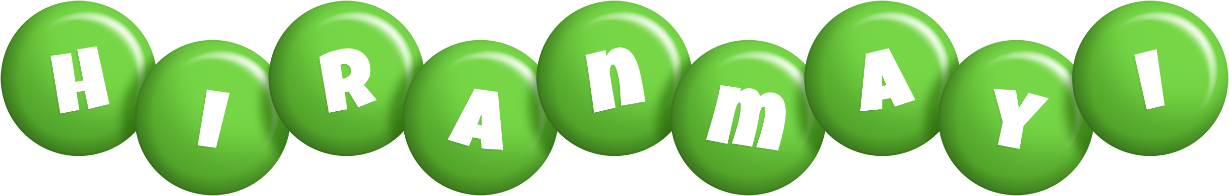 Hiranmayi candy-green logo