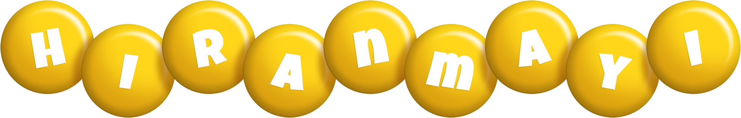 Hiranmayi candy-yellow logo