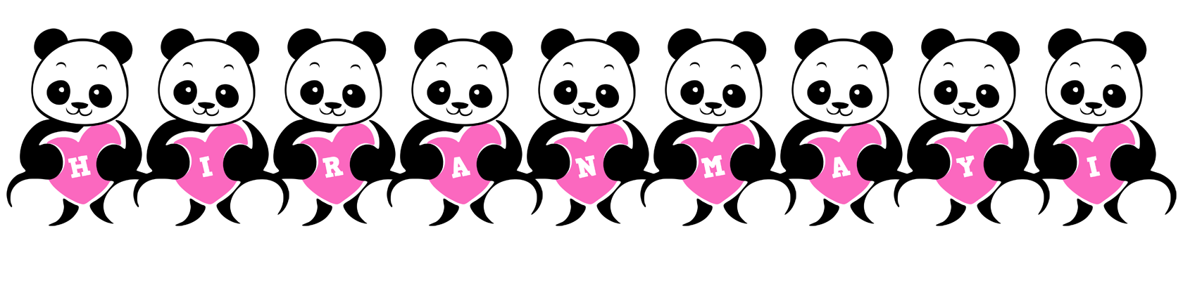 Hiranmayi love-panda logo