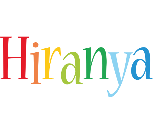 Hiranya birthday logo