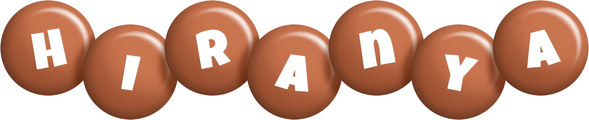 Hiranya candy-brown logo