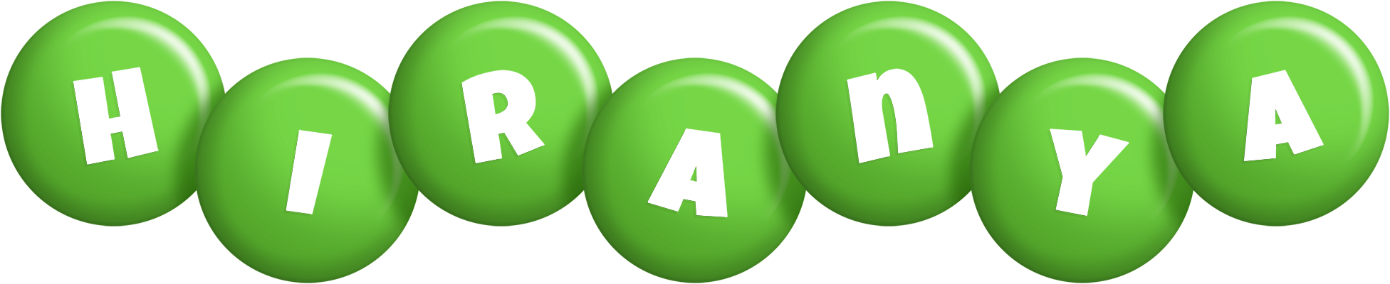Hiranya candy-green logo