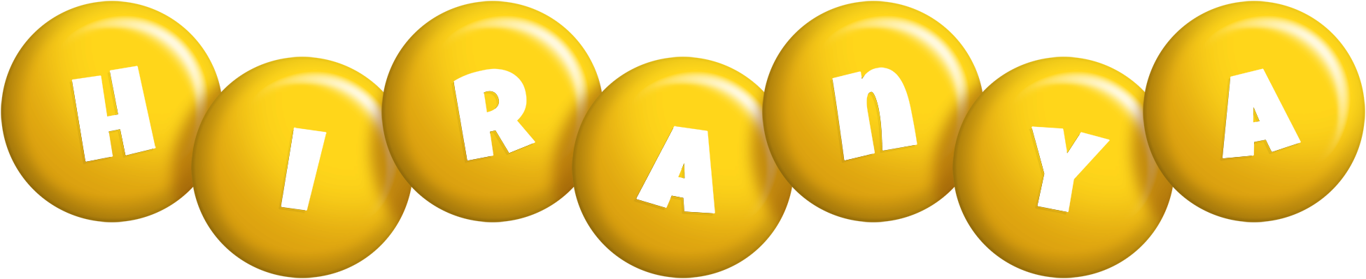 Hiranya candy-yellow logo