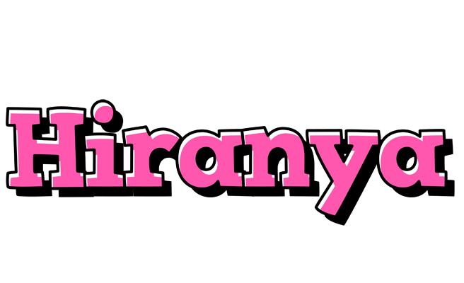 Hiranya girlish logo