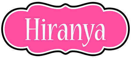 Hiranya invitation logo