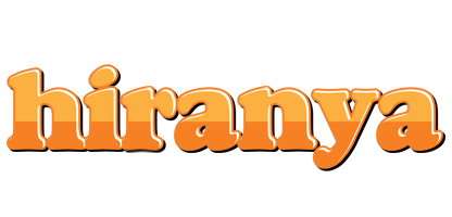 Hiranya orange logo